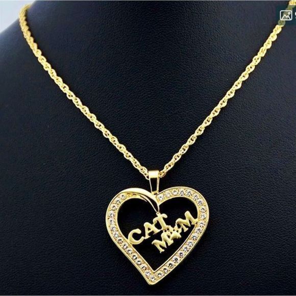 CAT MOM GOLD NECKLACE - Picture 5 of 6